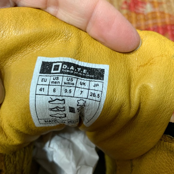 Anthro D.A.T.E. Suede Snakeskin Sneakers size 41 - Picture 8 of 8